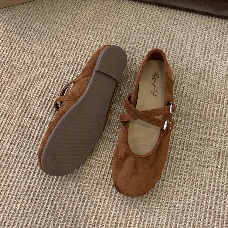 Fashion SUOJIALUN 2025 Autumn New Brand Women Flat Shoes Fashion Round Toe Ladies Casual Mary Jane Shoes Soft Flat Heel Single Shoes