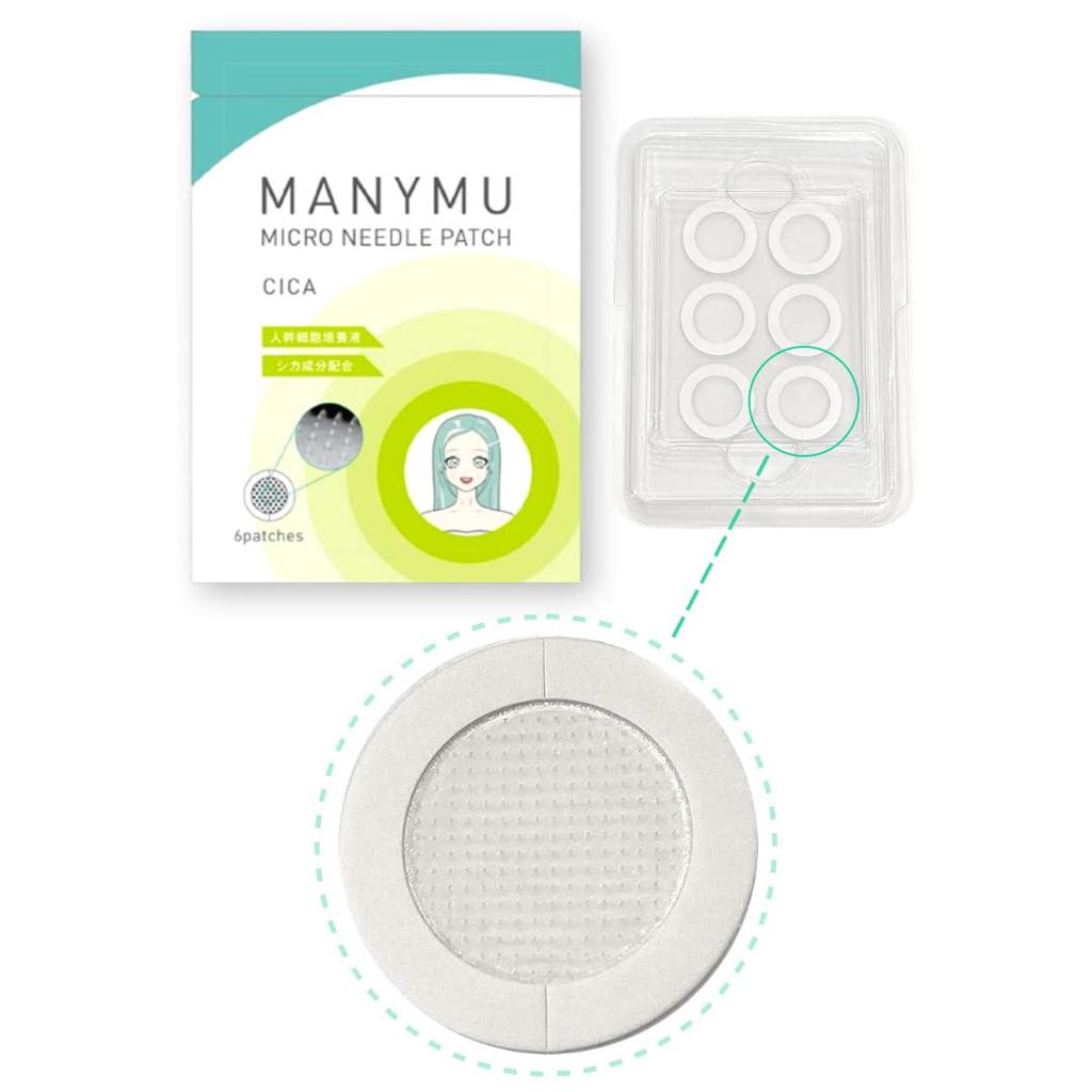 CICA Microneedle Hyaluronic Point 6 Eye Care Needle MICRO NEEDLE PATCH CICA 6 Patches Patches, Acid, Patches, Patches, MANYMU/Spot Care, Under-Eye