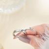Fashion Couple Rings Set Silver Color Simple Opening Adjustable Finger Ring Jewelry for Women Men Anniversary Gift
