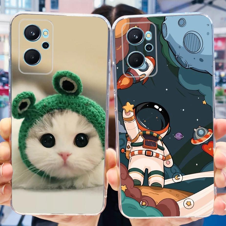 For Realme 9i Case RMX3491 New Fashion Painted Cover Clear Silicone Soft TPU Phone Case For Realme 9i 5G RMX3612 Realme9i Fundas