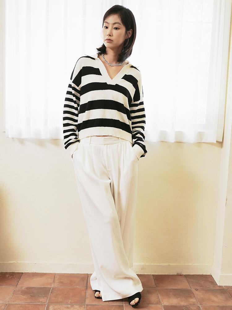 HYFVE Tuck Banding Wide Pants