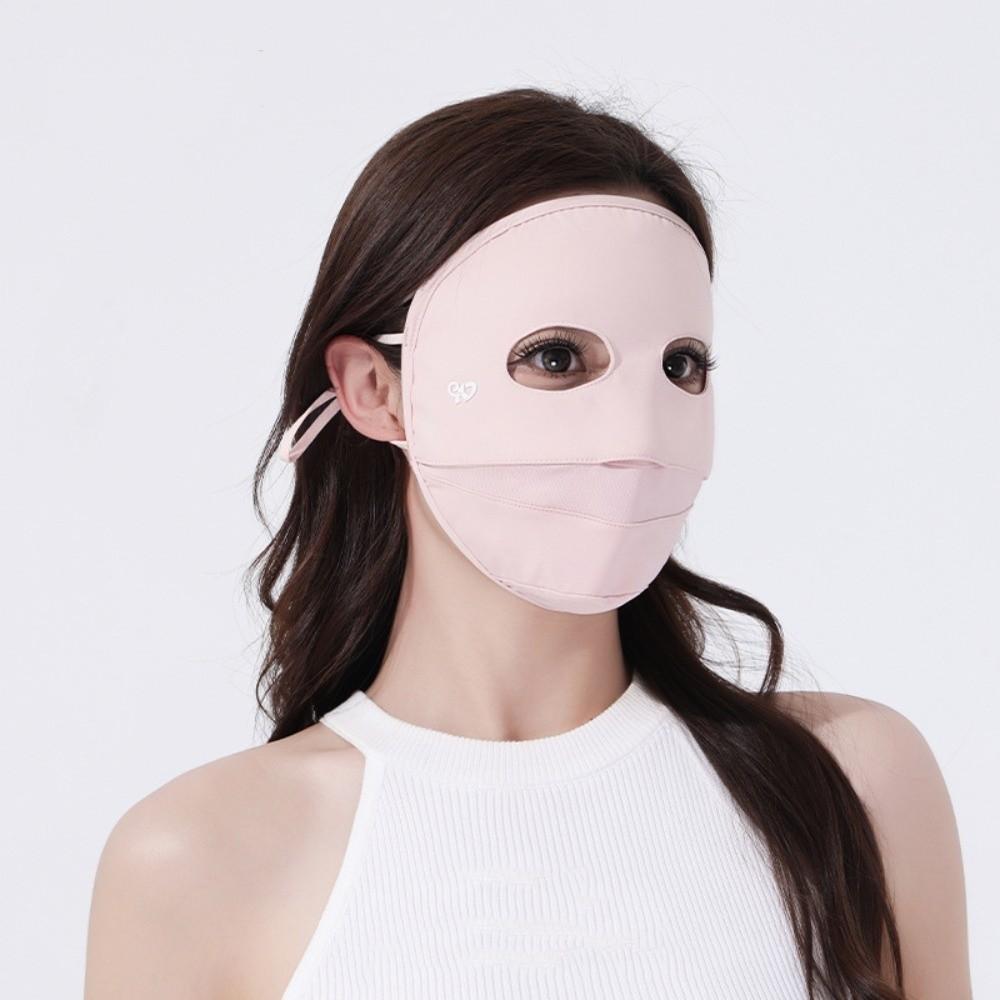 Elastic Ice Silk Mask Breathable Sunscreen Mask Fashion Full Face Mask  Women