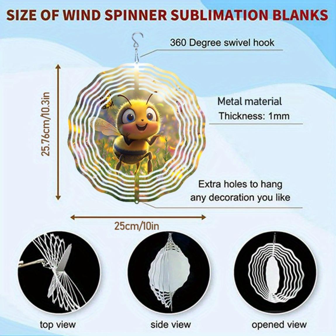 

Металлическая ветряная мельница с мультяшным дизайном пчелы 3D музыка ветра уличный декор динамичное садовое искусство украшение для дома и двора высокое качество устойчивость к погодным условиям