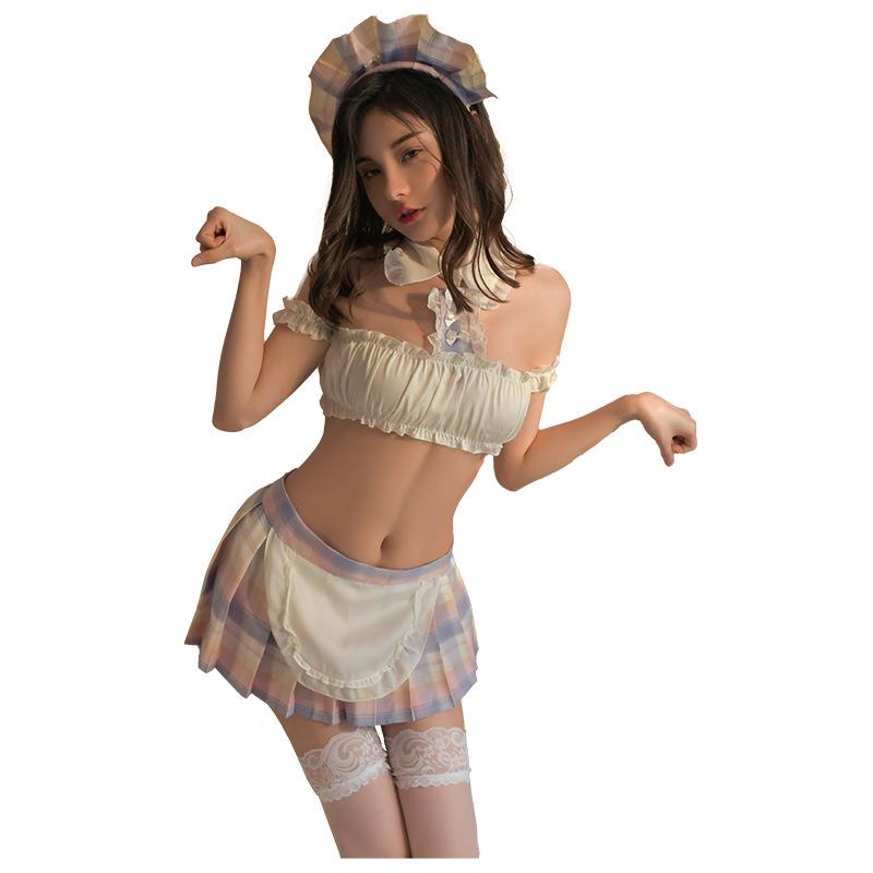 Erotic Underwear, sexy student uniform, Seductive and hot Maid Dress, Live nightclub costume 8467