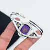 Natural Purple Copper Turquoise Gemstone Handmade 925 Sterling Silver Cuff Bangle, Turquoise Bangle,For Wife, Unisex Bangle, Gifts For Easter