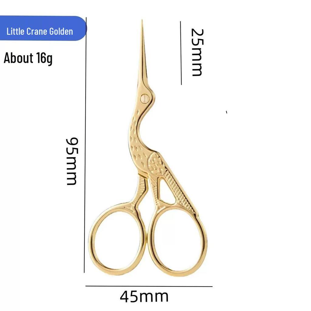Vintage-Style DIY Embroidery & Tea Scissors - Ideal for Cross-stitch & Thread Cutting