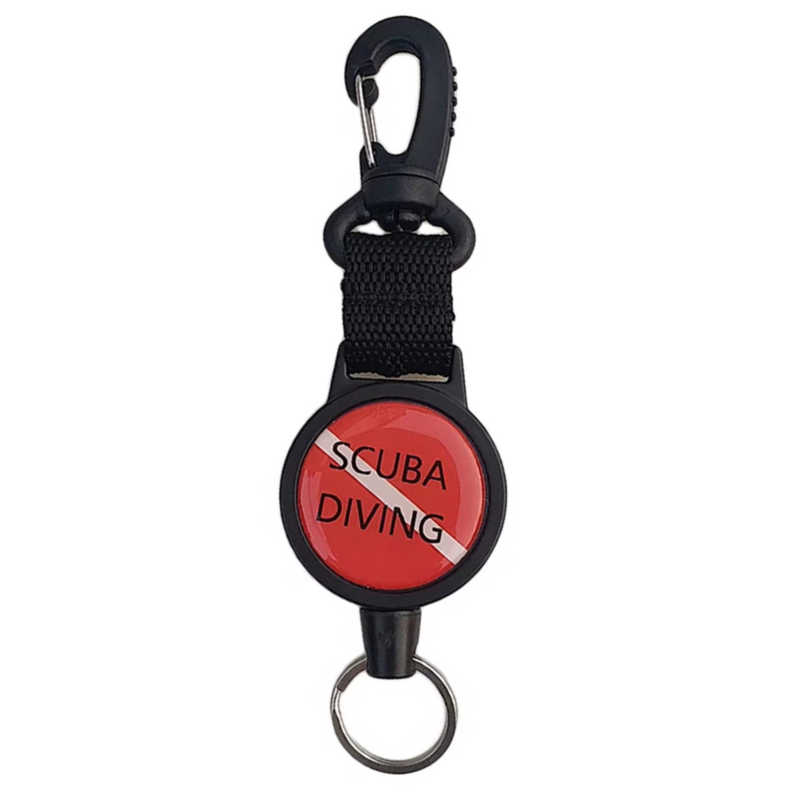 

Stainless Steel Stretchable Lanyard Retractable Cord for Securing Dive Gear and Camping Equipment Diving Accessories A