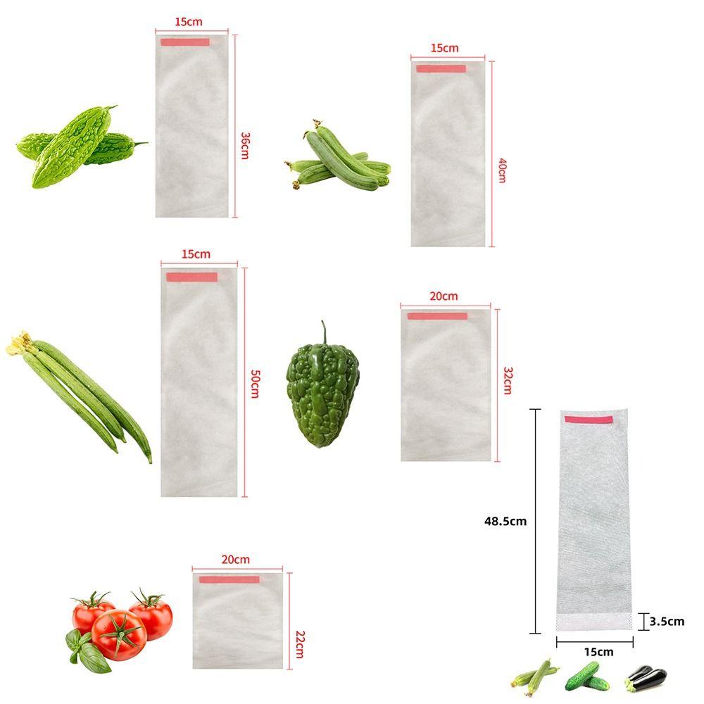 100 Stück Stoff Pflanztasche Fruchtschutzbeutel Pflanz Anzuchtsack für Früchte