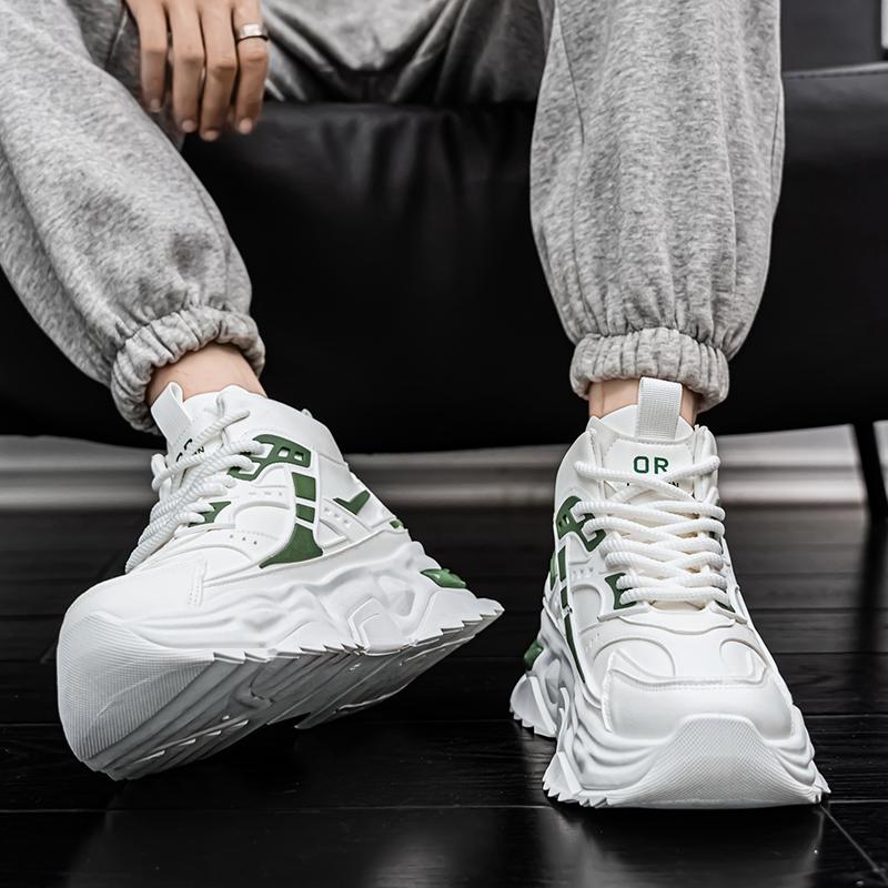 New inner height-increasing high-top board shoes platform casual sports dad shoes