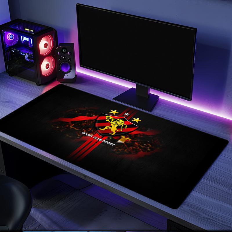 Sport Club Recife Crest mouse pad, rubber base, esports desk mat, mouse pad for gamers and office use, gaming desk , easy to clean mat