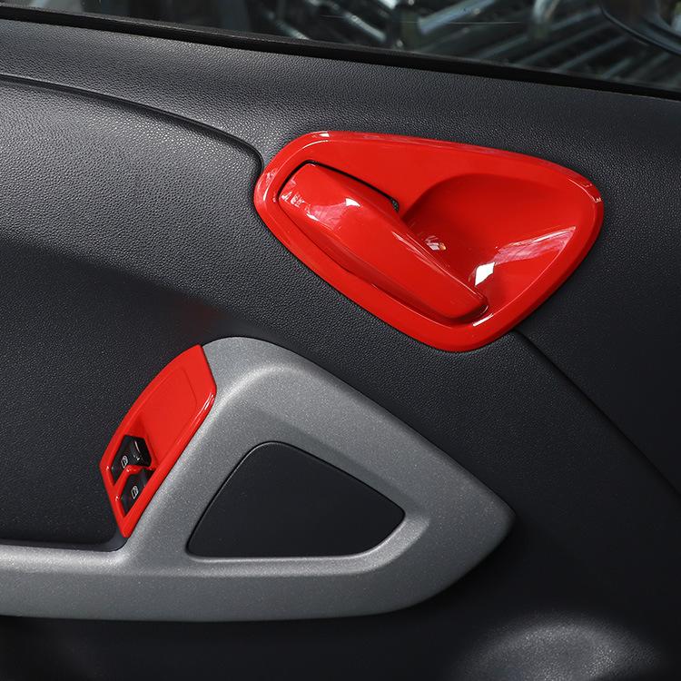 ABS Car Inner Door Handle Trim Covers Stickers Fit For Mercedes Benz Smart 451 Fortwo 2010-2015 Auto Interior