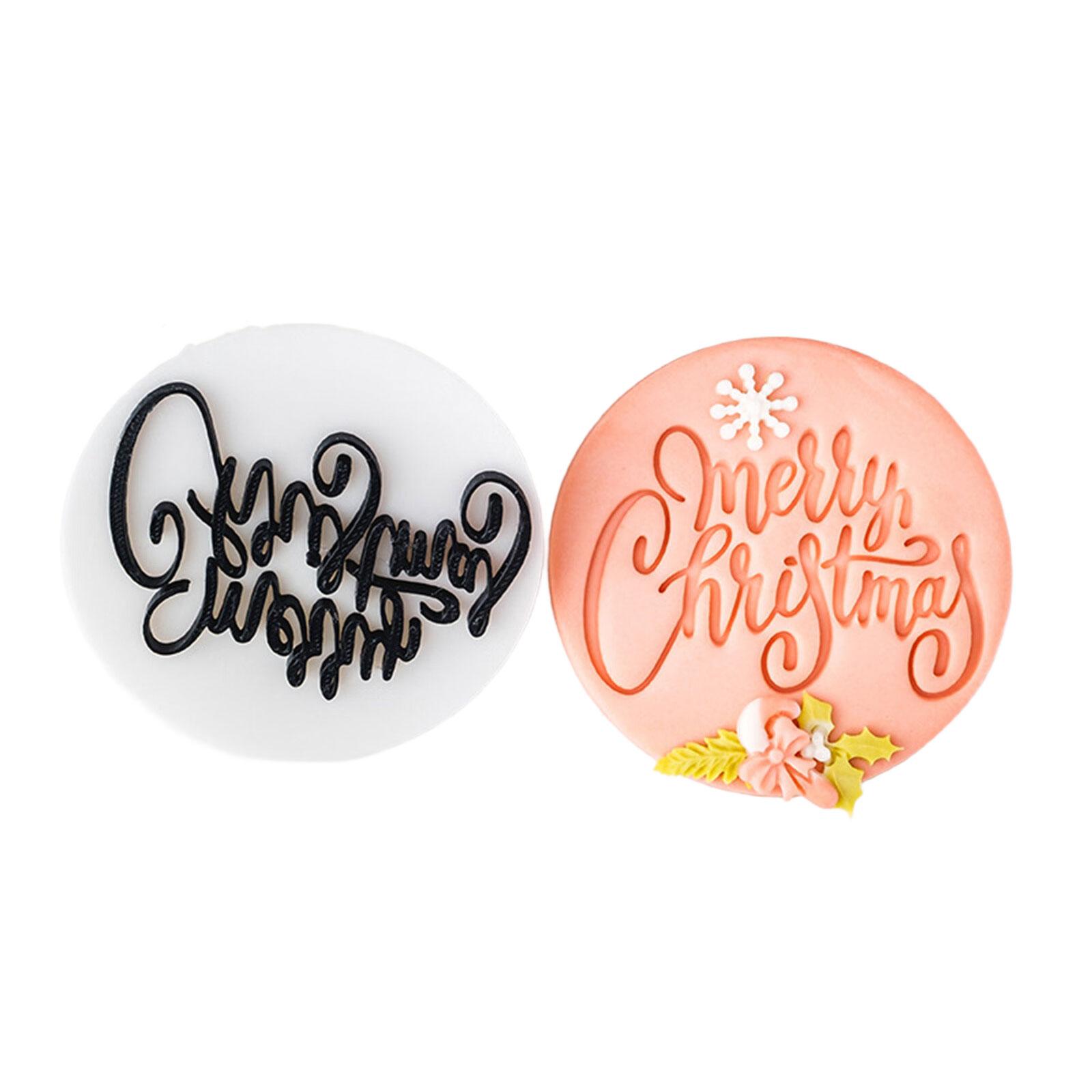 

Рождественские формочки для печенья с помадкой и английскими поздравлениями. Пищевые формы для выпечки, подходящие для праздничных угощений. K