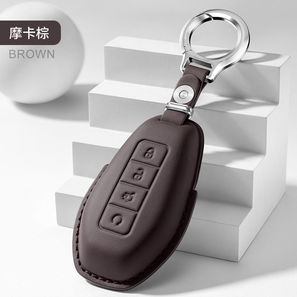 For 2025 Denza Z9GT/N9 key cover genuine leather car key case buckle modified interior supplies