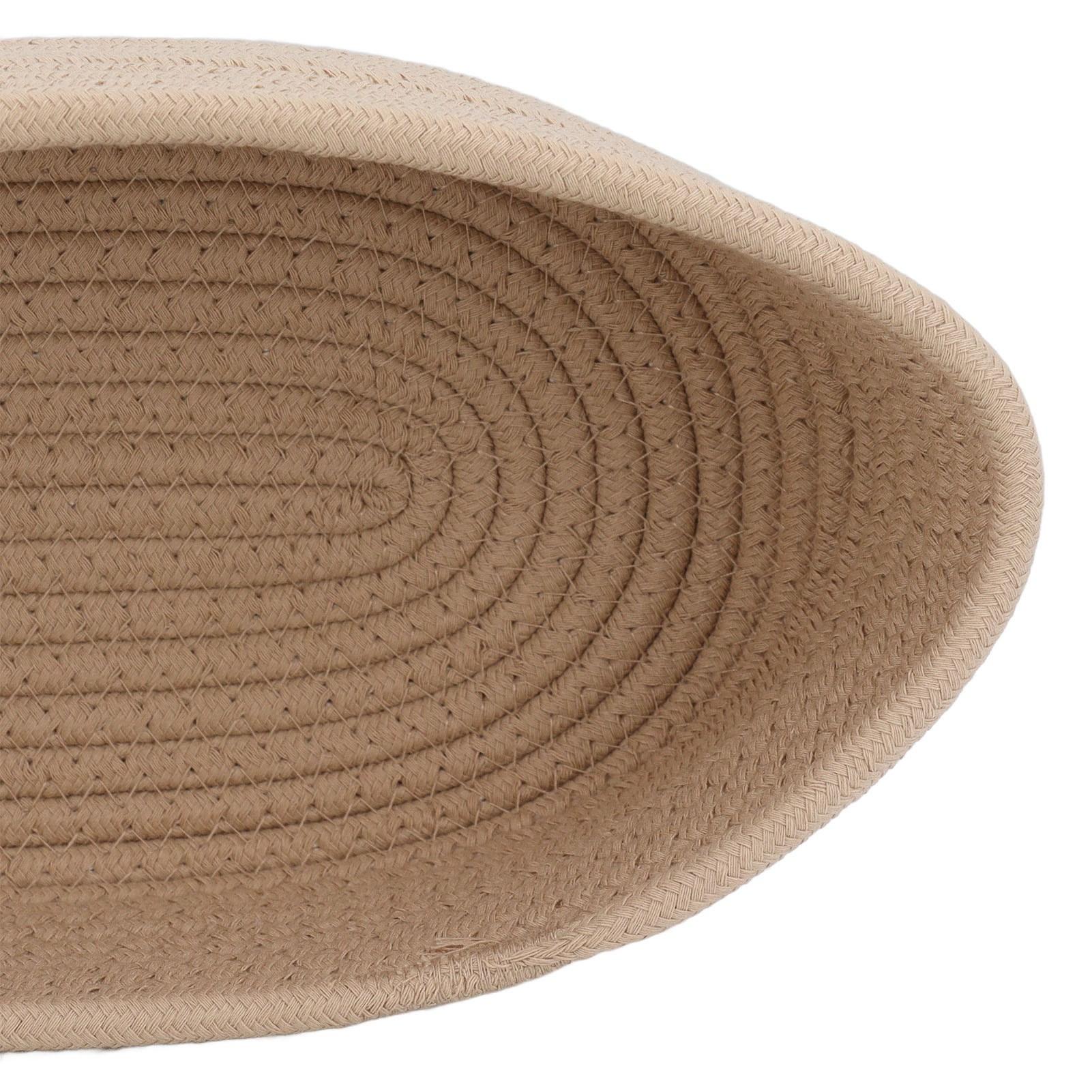 

Корзина из плетеной веревки цвета хаки для закусок, косметики, настольный органайзер, корзина для хранения из плетеной веревки для прихожей L(for 6.5-9kg)