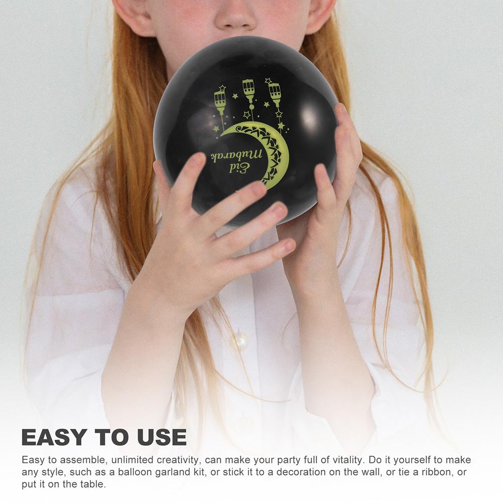 Eid Balloon Ramadan Party Decorations Moon Balloons Decors Mubarak Aluminum Film