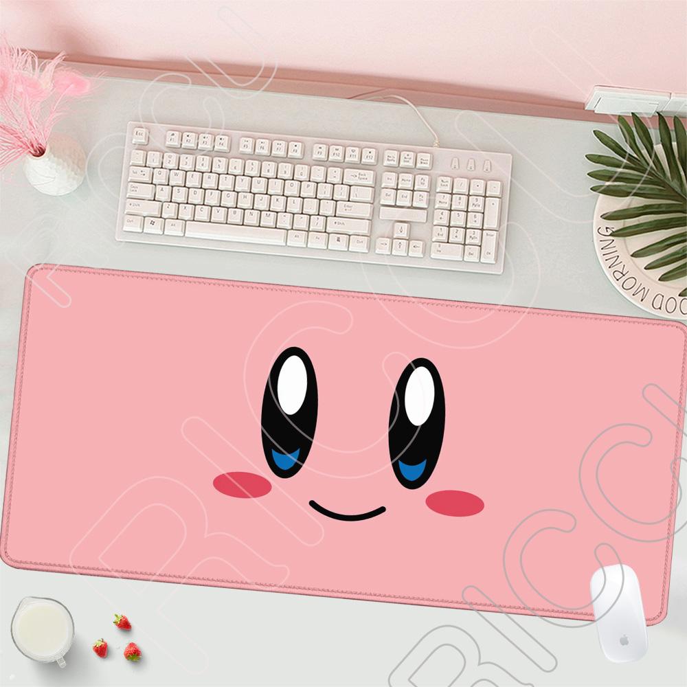 HD Printing Mouse Pad Laptop Extended protective Pad Computer Game Mousepad Cartoon K-Kirby PC Accessories Keyboard XXL Desk mat
