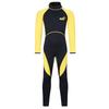 Unisex 3mm Neoprene Wetsuit Full Body Mock Neck Long Sleeve Back Zipper Color Block Swimwear