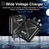 VAORLO 65W nabíječka GaN PD QC3.0 Rychlé nabíjení Rychlé nabíjení Nástěnná nabíječka EU UK Porty USA