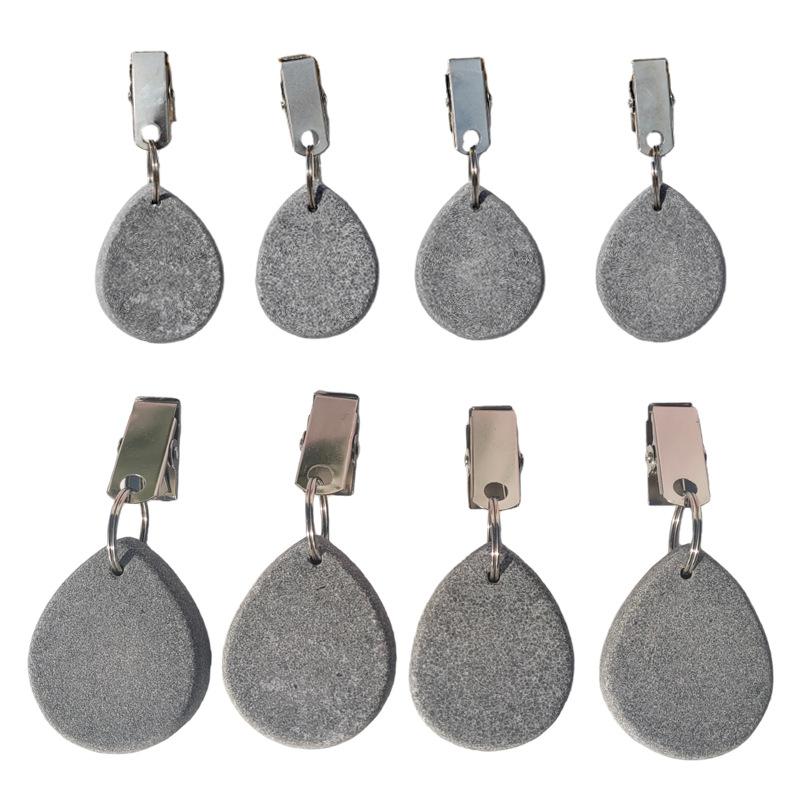 4PCS hot-selling water drop tablecloth clip, tablecloth pendant, curtain fixing clip, large gram heavy windproof clip