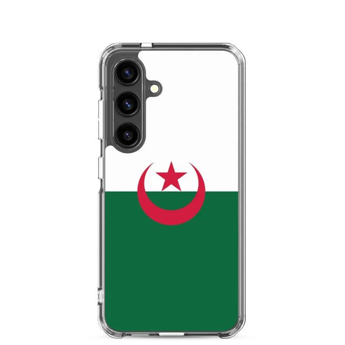 Coque Téléphone - Samsung - Galaxy S24 Plus - Drapeau Algérie - Souple - Multicolore