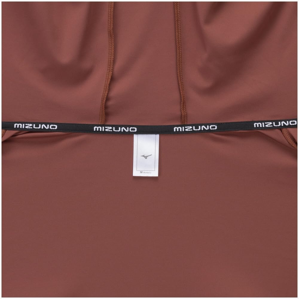Mizuno Stretch Smooth Training Hoodie with UV Marsala Wine Women's Protection, 32MCB870,