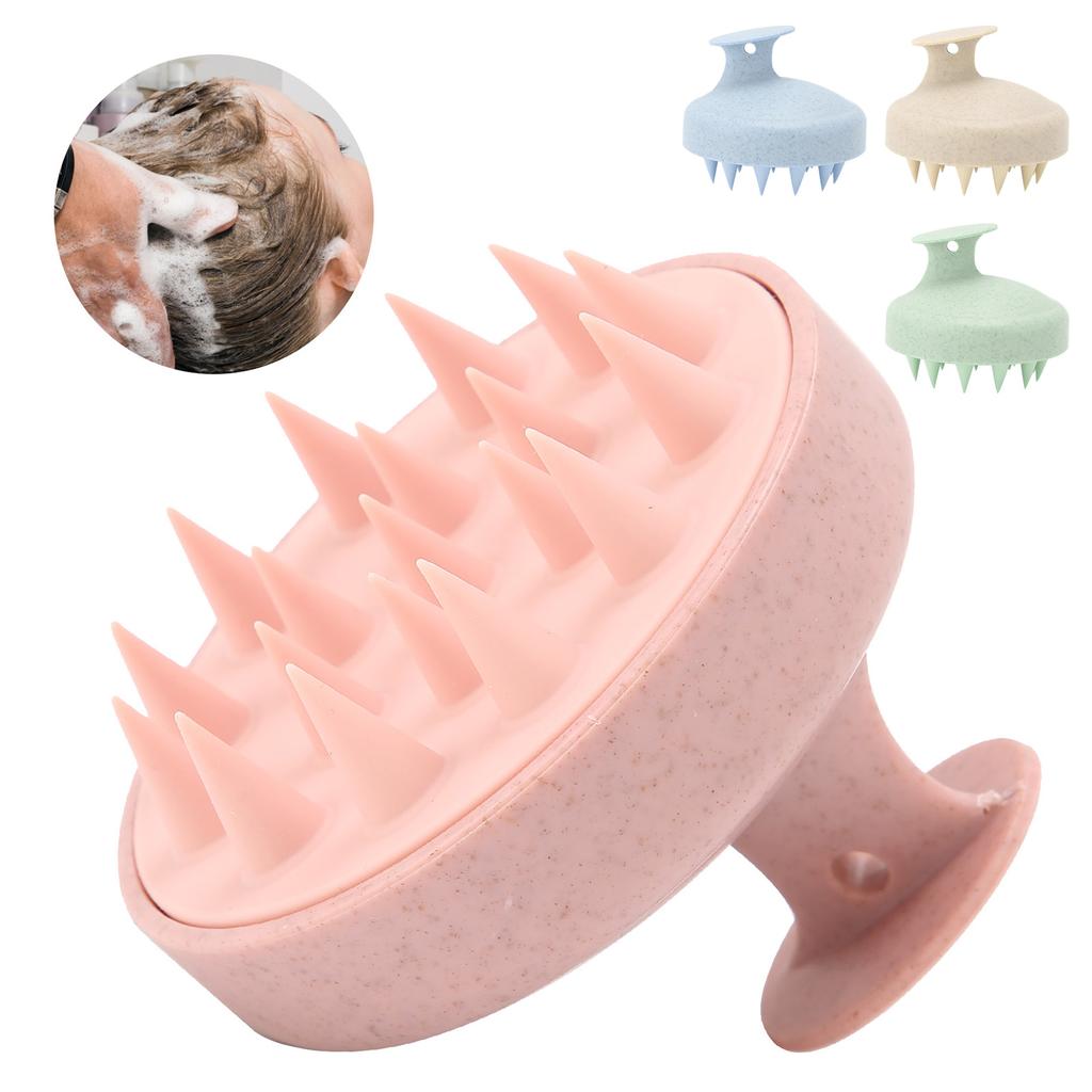 Silicone Scalp Massager Brush Home Portable Hair Washing Shampoo Brush Scalp Exfoliator