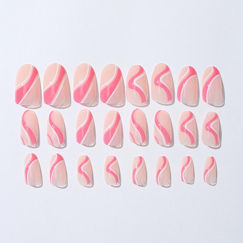 Minimalist French False Nails - Wearable Nail Art Stickers