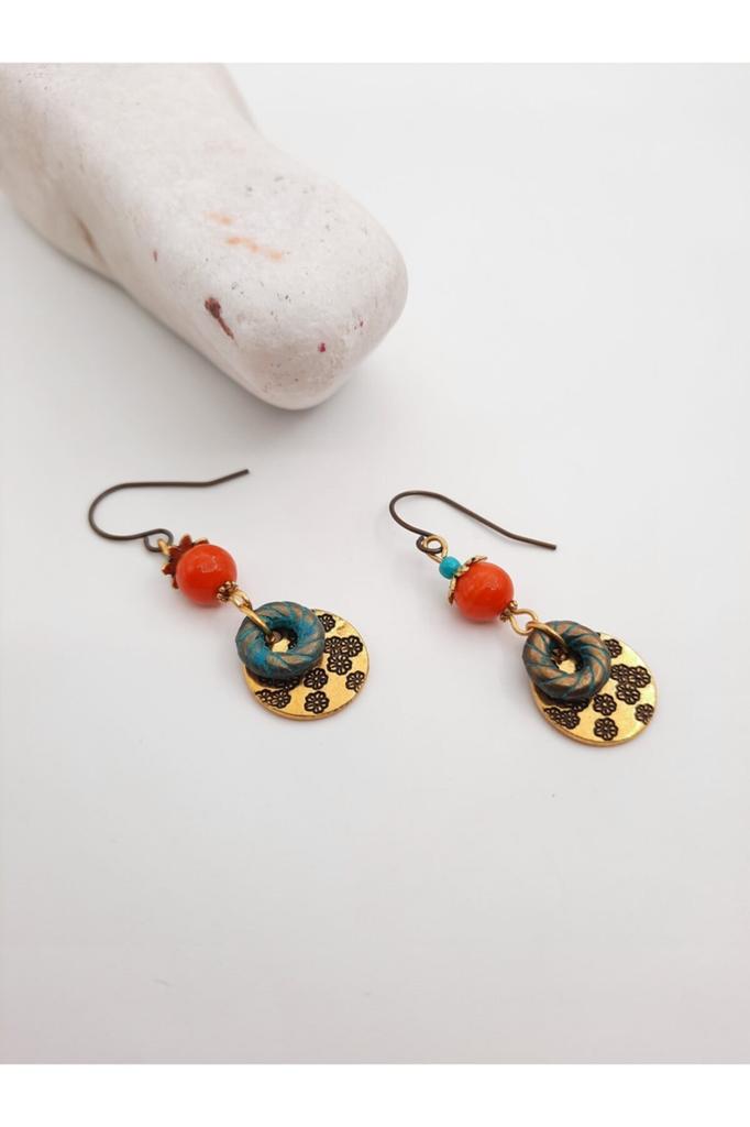Valentine's Day Birthday Gift Handmade Ethnic Authentic Hippie Bohemian Fashion Jewelry Earrings