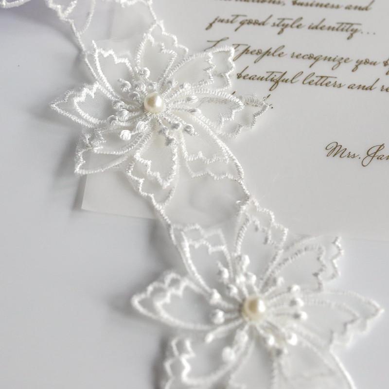 Exquisite Organza Embroidered Beaded Flowers Lace Patches DIY Girls Headwear Hat Shoes Clothes Skirts Applique Sewing Decoration