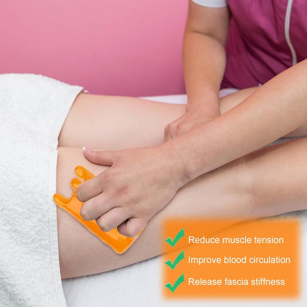Resin Fascia Cellulite Massager Amber Muscle Massage Comb Fascia Massage Comb  For Shoulder Back