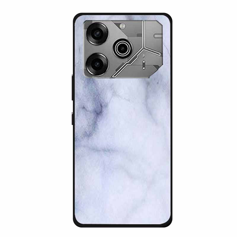 For Tecno Pova 6 Pro Case Marble TPU Silicone Soft Back Cover Phone Cases for Tecno Pova6Pro 5G LI9 Protector Mica Painted Coque