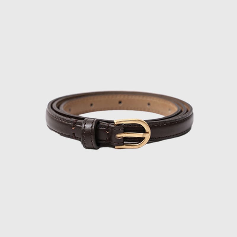 

LOOKAST ОЧЕНЬ ТОНКИЙ КОЖАНЫЙ РЕМЕНЬ / ОЧЕНЬ ТОНКИЙ КОЖАНЫЙ РЕМЕНЬ_3 цвета DARK BROWN