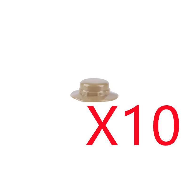 MOC Figure Soldato Città Casco Blocchi da Costruzione Accessori Cappellino da Baseball Sci Cappello da Strega Cowboy Ufficiale USA Bandito Mattoncino Giocattolo Regalo J022