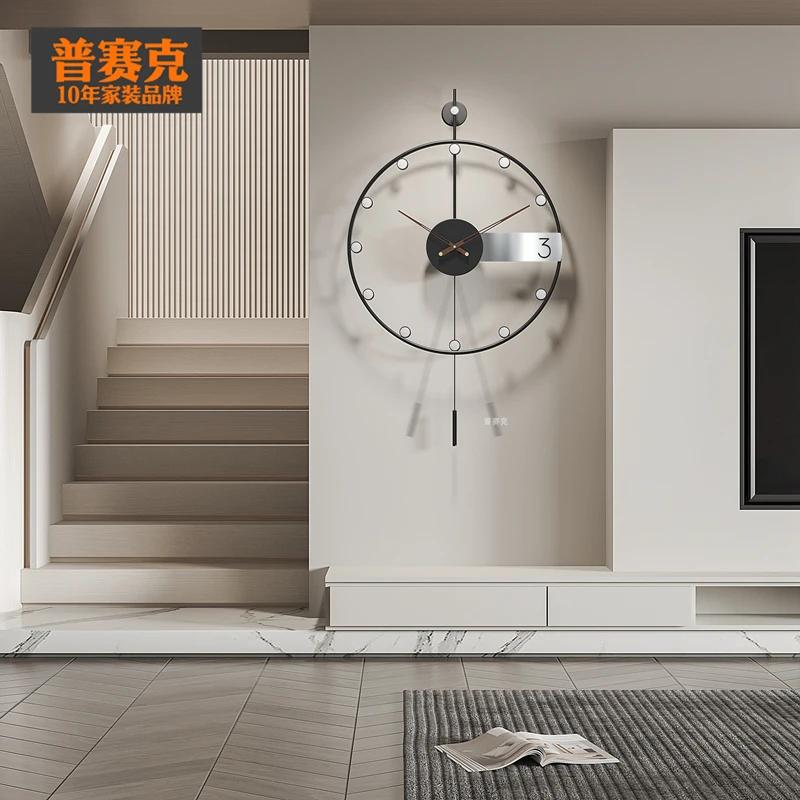 Nordic Wall Clocks Minimalist Decoration Clocks Wall Art Silent Clock Living Room Pendulum Watches Aesthetic Elegant Ornaments