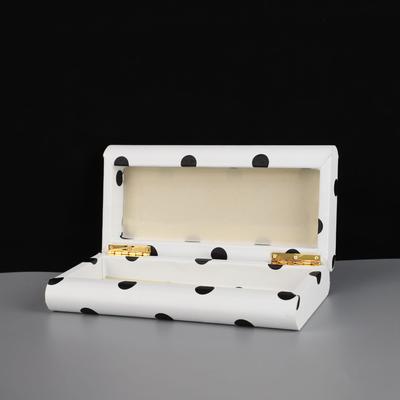 Black and White Polka Dot Storage Box Jewelry Storage Box Desktop Organization Container Home Accessories Display