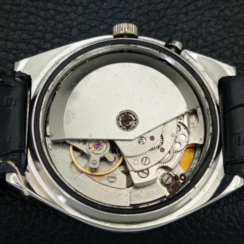 VINTAGE RICOH R31 AUTOMATIC JAPAN MENS BLACK COLOR DIAL WATCH a707905-1