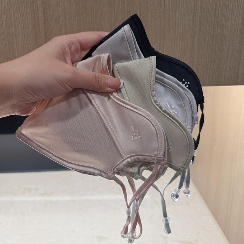 Summer UV Face Mask Reusable Cycling Wind Shield Lightweight Ice Silk Face Cover  Riding