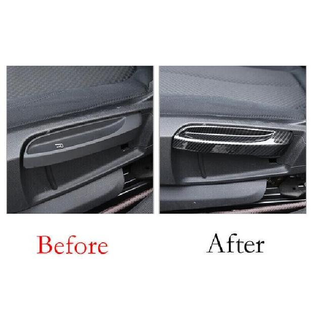 For BMW 2 Series Touring 17-2018 ABS Carbon Fiber Seat Memory Button Switch Trim