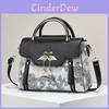 Fashion Pu Handbag For Women With Printed Design Small Shoulder Bag For Casual Outings