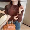 Gentle Sweater High Neck Pullover Knit Thick Women's Plush Autumn and Winter