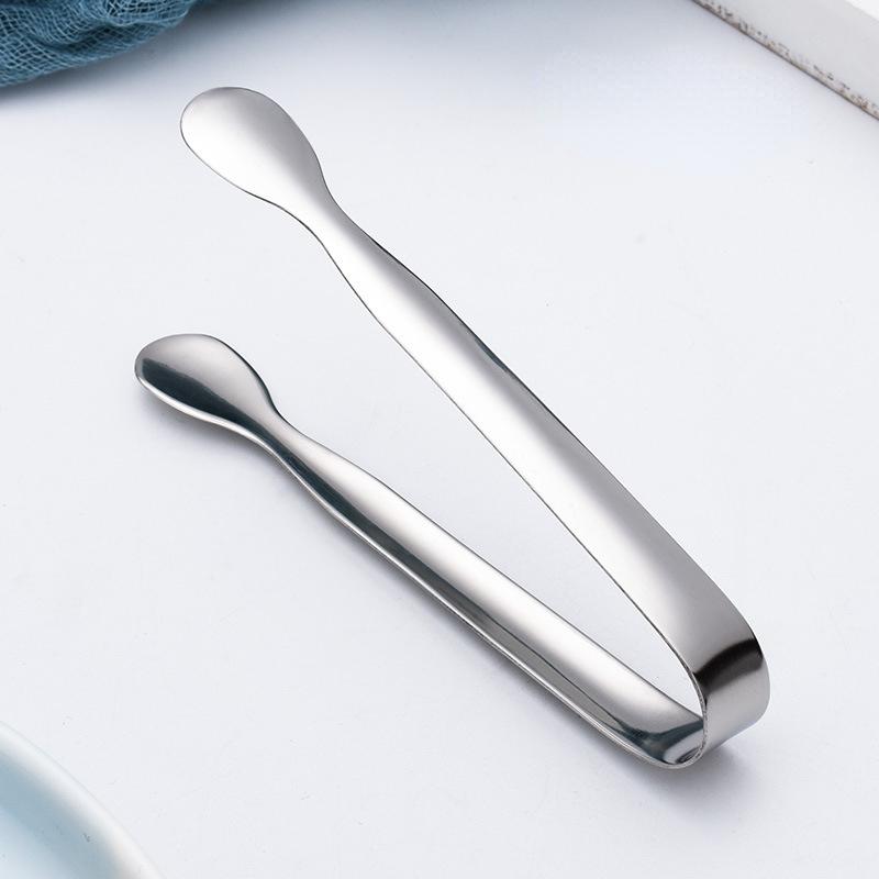 

Зажим для кубиков льда из нержавеющей стали Щипцы для льда Хлеб Еда Зажим для барбекю Зажим для барбекю Зажим для льда Инструмент Бар Кухонные аксессуары серебряный