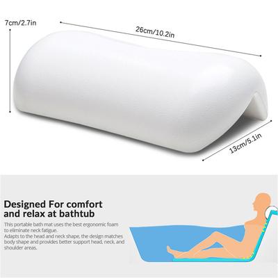 Oreiller de baignoire doux et imperméable, appuie-tête de baignoire antidérapant à forte aspiration, fournitures de salle de bain, oreiller de jacuzzi durable