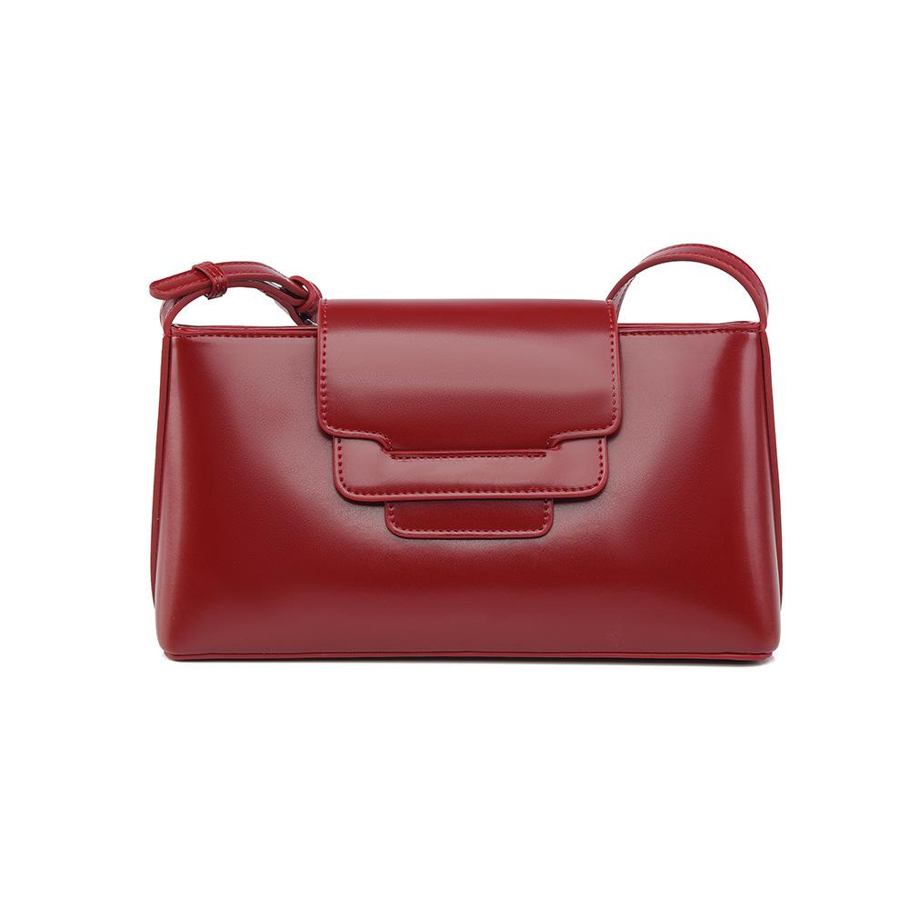 2025 Autumn New Fashion Niche Sense Women's Shoulder Bags Simple Noble Solid Color Female Messenger Bags High Sense PU Leather Ladies Small Square Bag