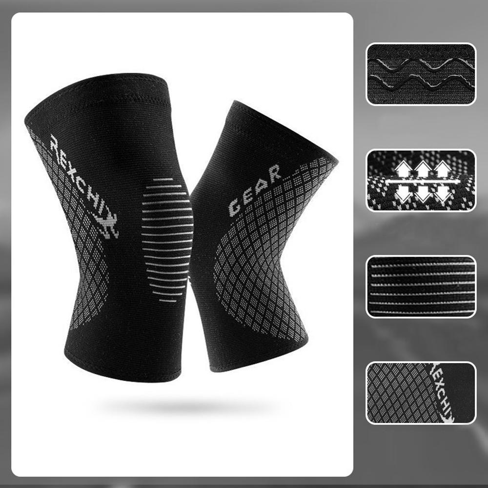 1 Pair Sport Knee Support Brace  Best No-Slip Knee Braces for Knee Pain Women , Men,Compression Knee Sleeves for Running Sports