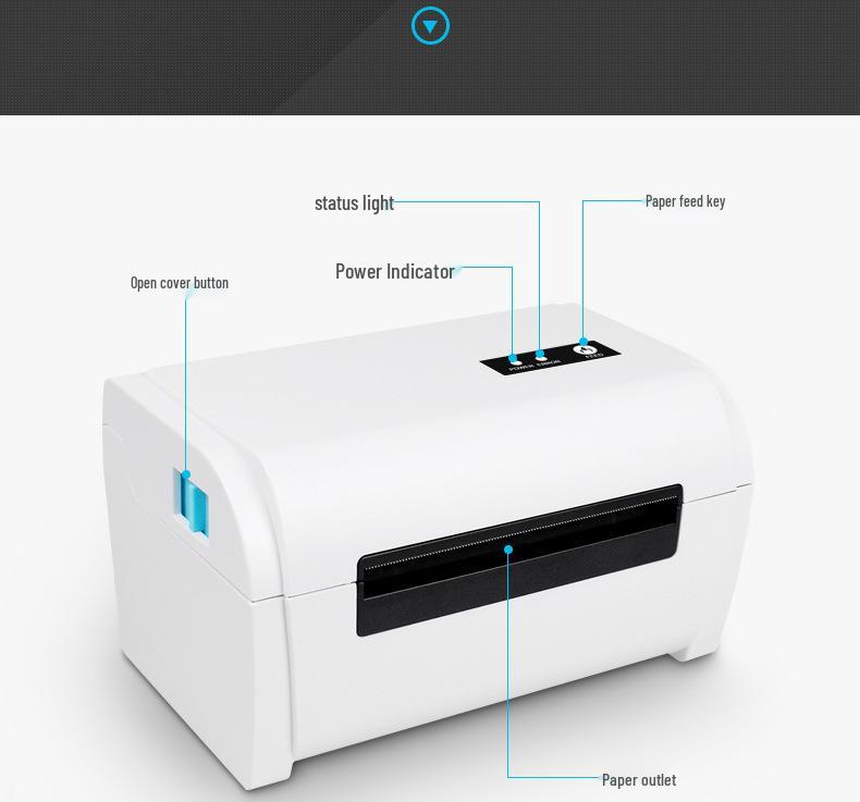110mm Bluetooth Thermal Label Printer for Express and FBA Waybills