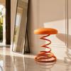 Luxury Modern Iron Spring Stool Minimalist Design Light Luxury Restaurant Stool Creative Stool Low Stool Bar Stool Living Room