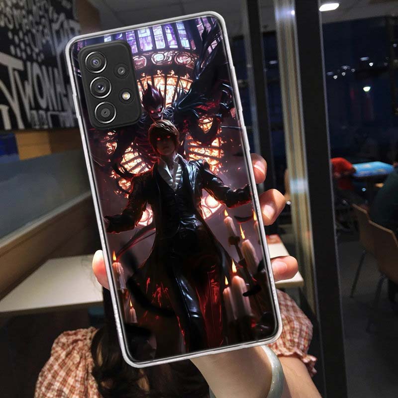 Anime Deth Note Light Yagami Phone Case for Samsung A54 A57 A37 A17 A14 A15 A12 A24 A34 A55 A35 A25 A52S A07 A05S A04S A22 A32 A