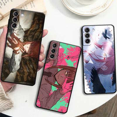 Hülle für Samsung Galaxy S22 Ultra S20 FE S21 Plus S10 Lite S10e S9 S8 S7 Silikon Handyhülle Soft Funda Chainsaw Man Makima Sac