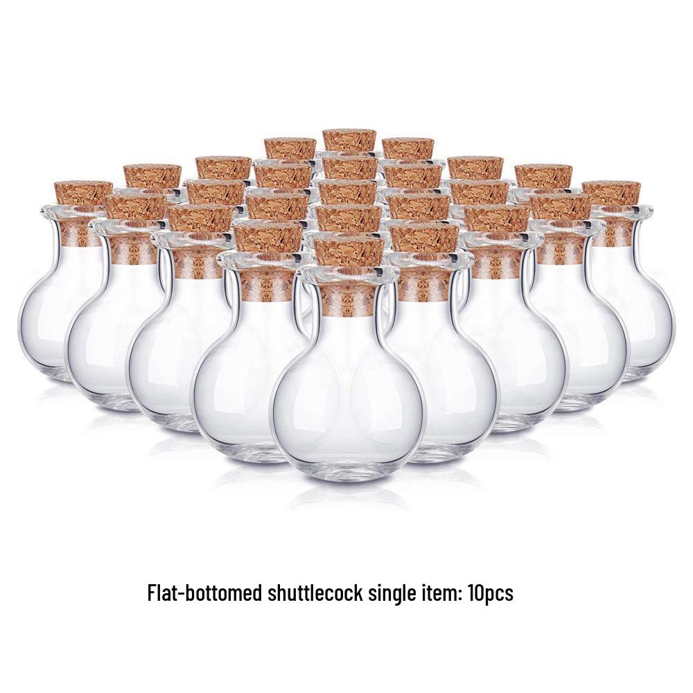 

50 Mini Glass Wish Bottles with Corks, Funnel, and Hemp Rope for Decoration