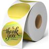 True-Ally 300 Pcs Luxury Metallic Gold Color 2 Inch Round Printable Dot Sticker Labels Writable Surface For Envelope Clo